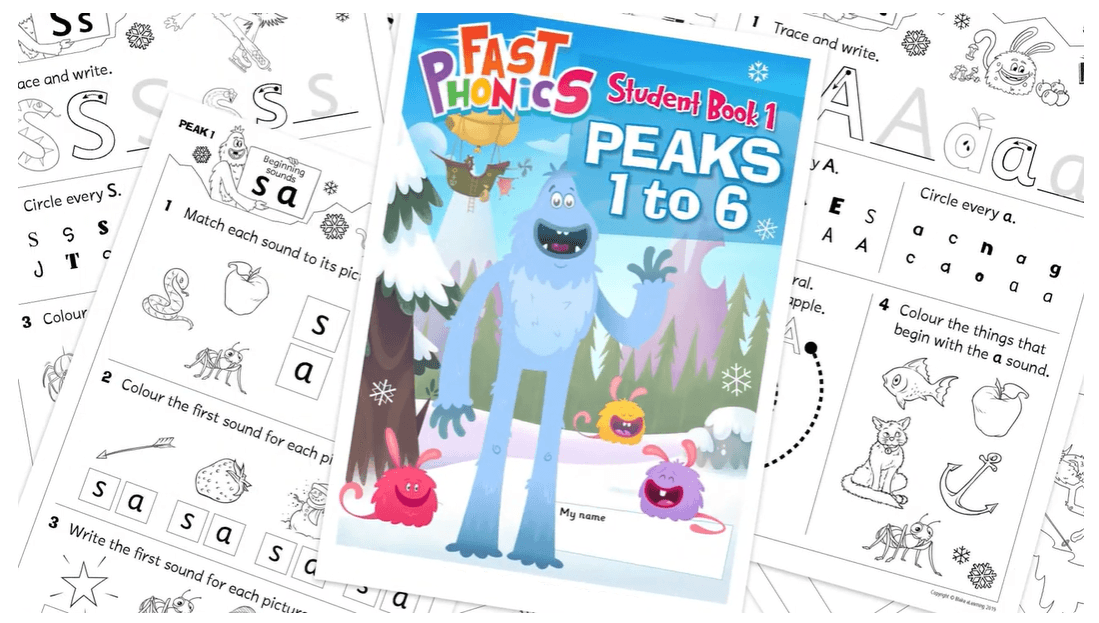 Fast Phonics features classroom ready-to-use resources with weekly teaching guides, sound maps, sound cards, tricky words instruction and hundreds of phonetically decodable books.