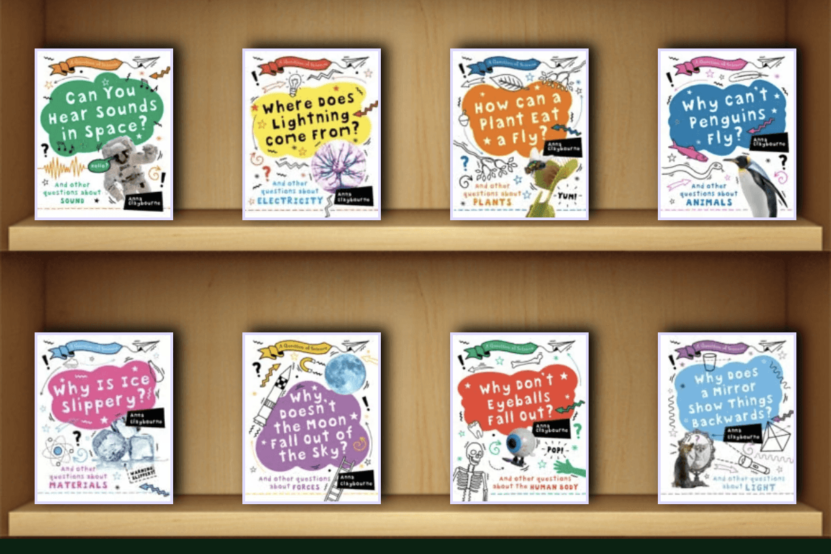 Anna Claybourne's fun series of science books for kids in the Reading Eggs Library