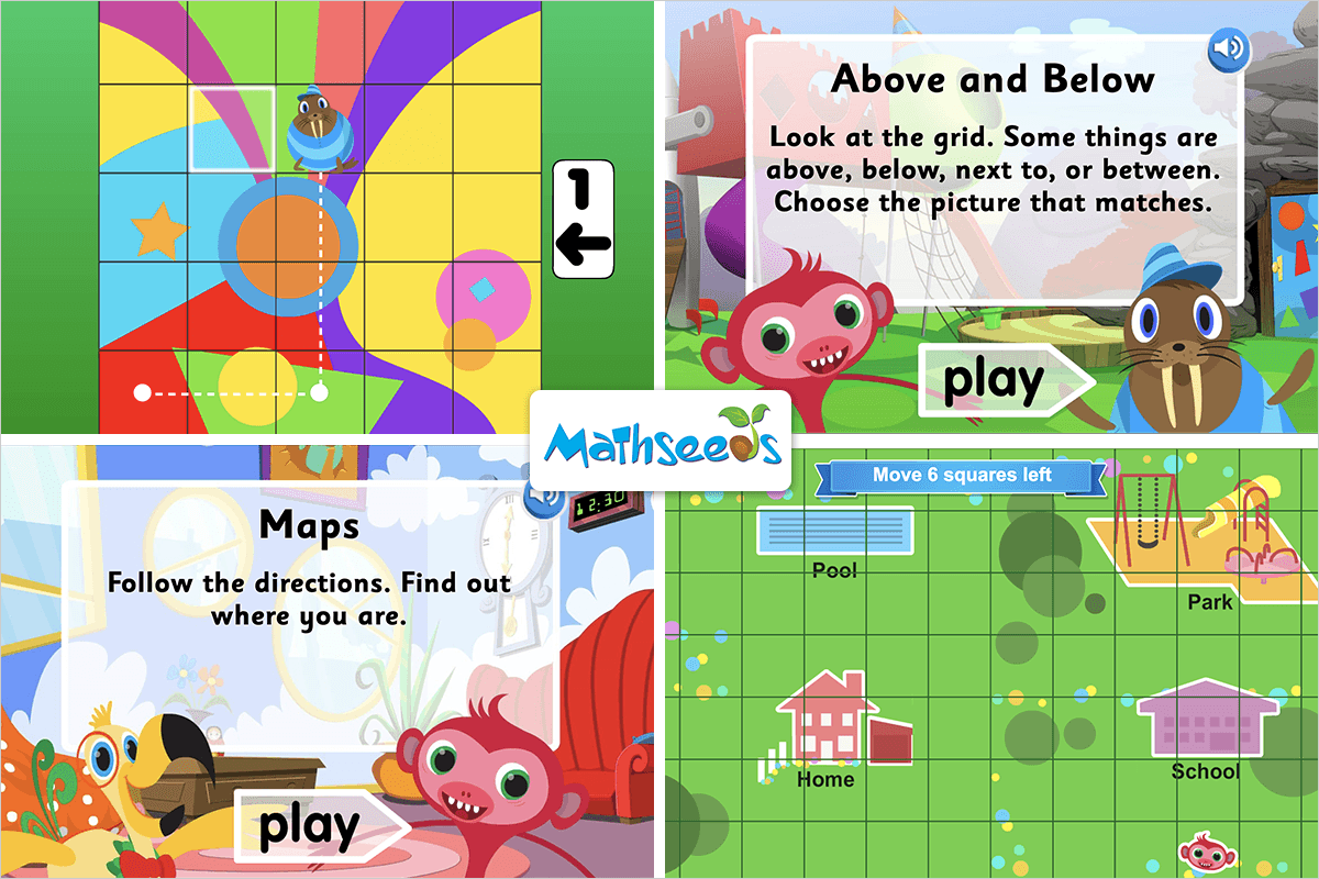 Mathseeds teaches children how to follow directions through fun and interactive online lessons